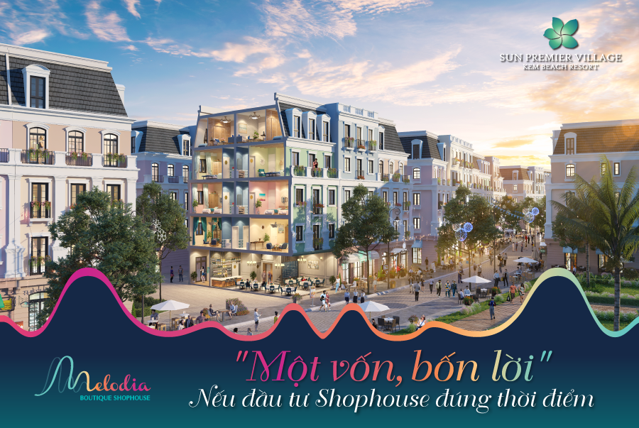 lợi nhuận thu về shophouse b&atilde;i kem