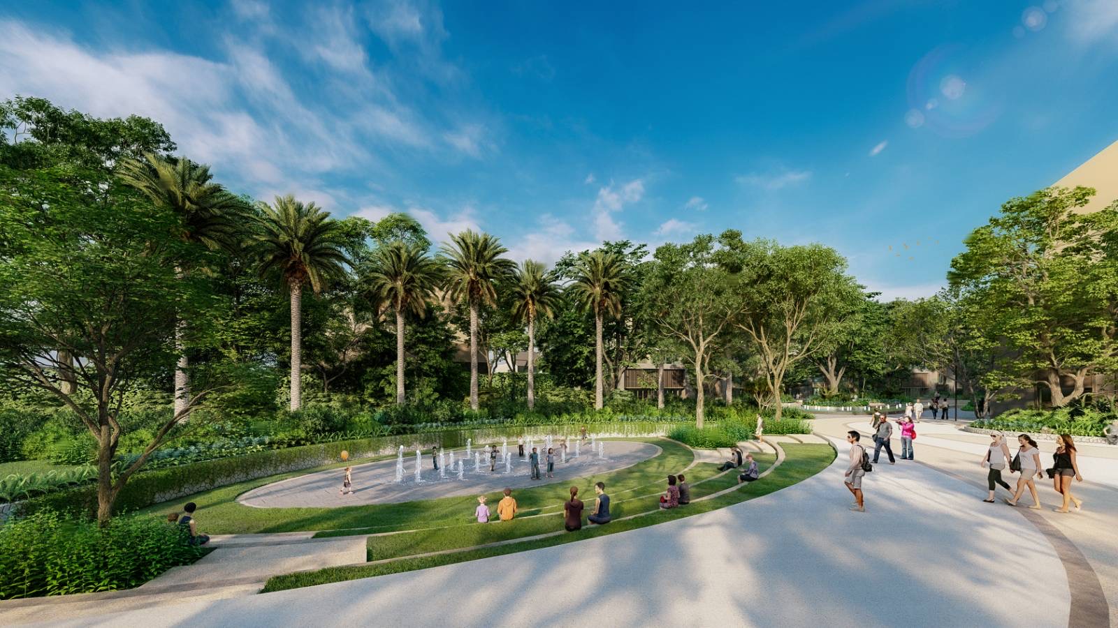 Cảnh quan tiện ích Sun Secret Valley Cảnh quan tiện ích Sun Secret Valley