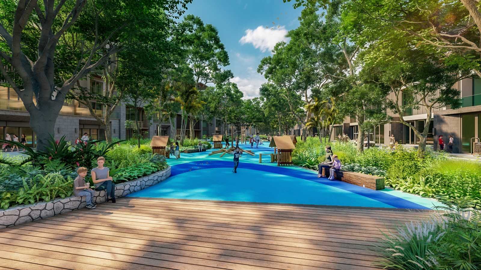 Cảnh quan tiện ích Sun Secret Valley Cảnh quan tiện ích Sun Secret Valley